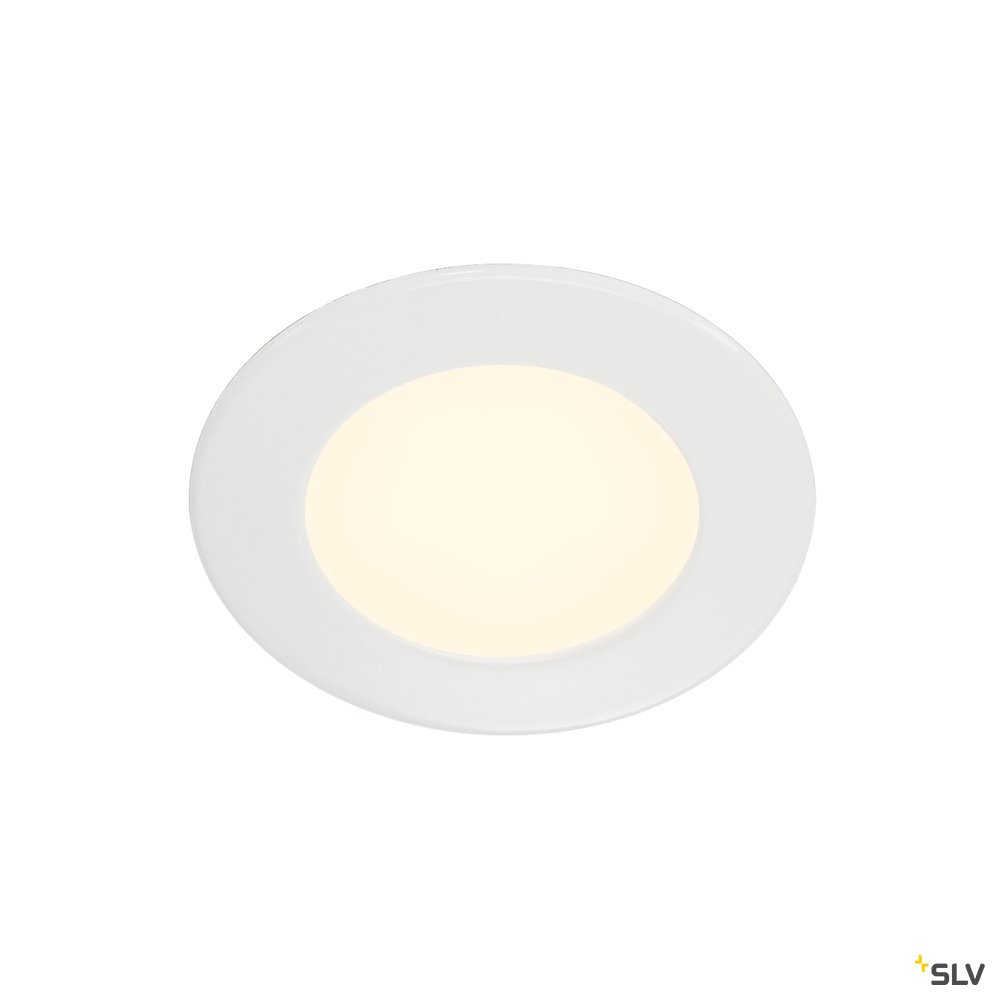 SLV Downlight DL 126 LED, rund, weiss, 3W LED, 2700K