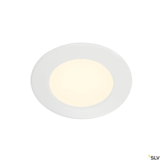SLV Downlight DL 126 LED, rund, weiss, 3W LED, 2700K