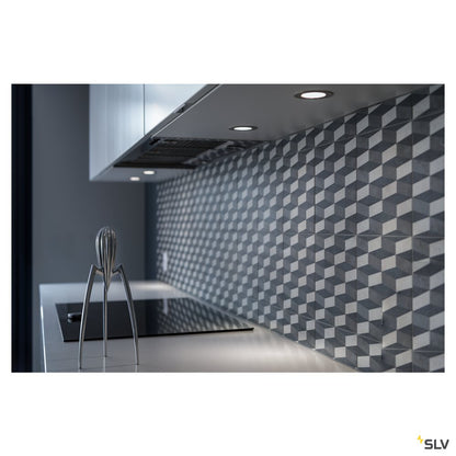 SLV Downlight DL 126 LED, rund, chrom, 3W LED, 2700K
