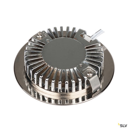 SLV Downlight DL 126 LED, rund, metall gebürstet, 3W LED, 2700K