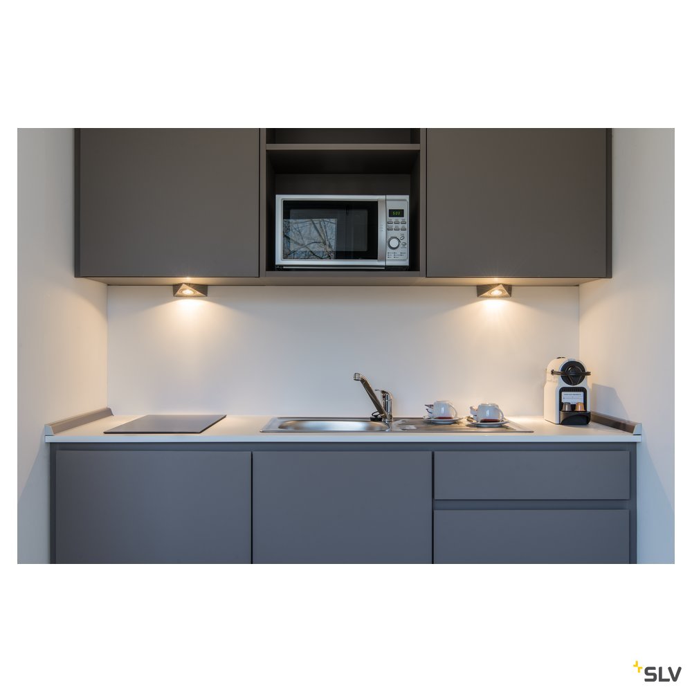 SLV Downlight, DL 126 LED, rund, chrom, 3W LED, warmweiss, 12V
