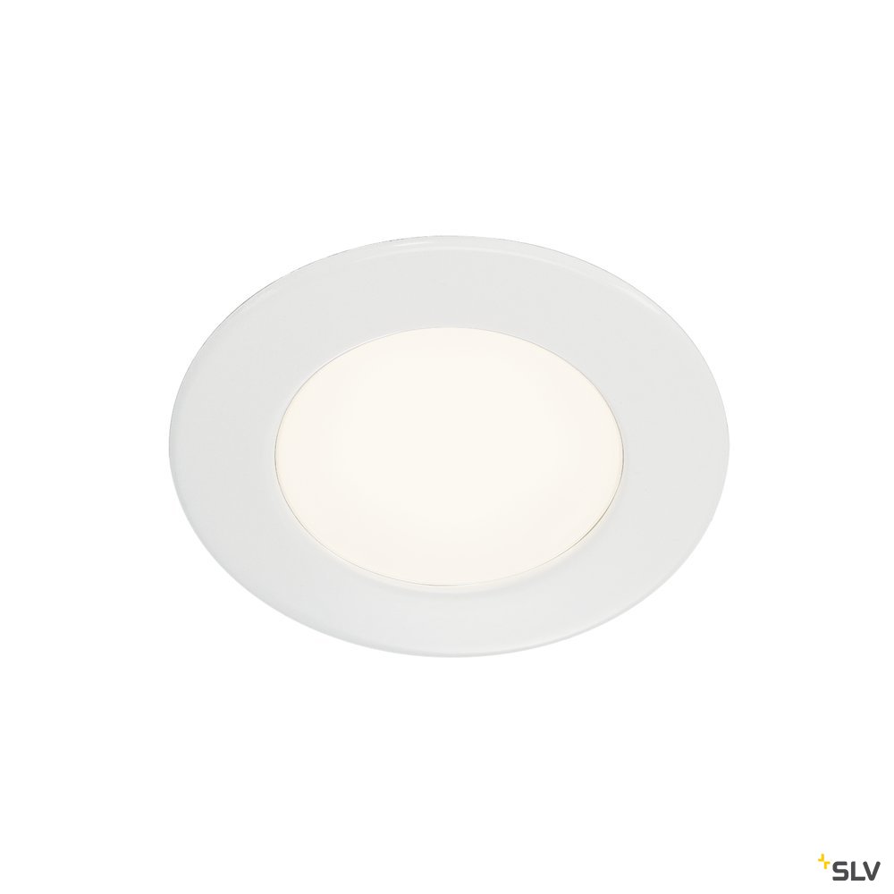 SLV Downlight, DL 126 LED, rund, weiss, 2,8W LED, warmweiss,12V