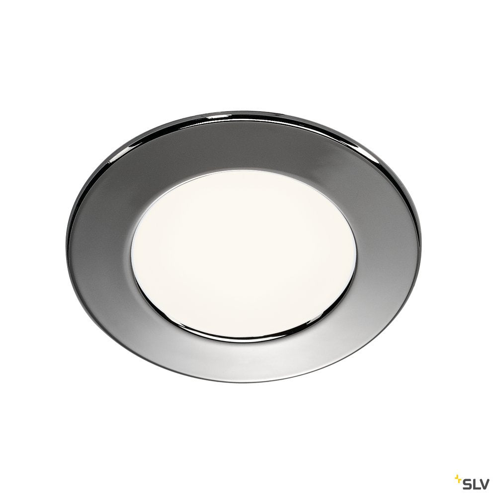 SLV Downlight, DL 126 LED, rund, chrom, 3W LED, warmweiss, 12V