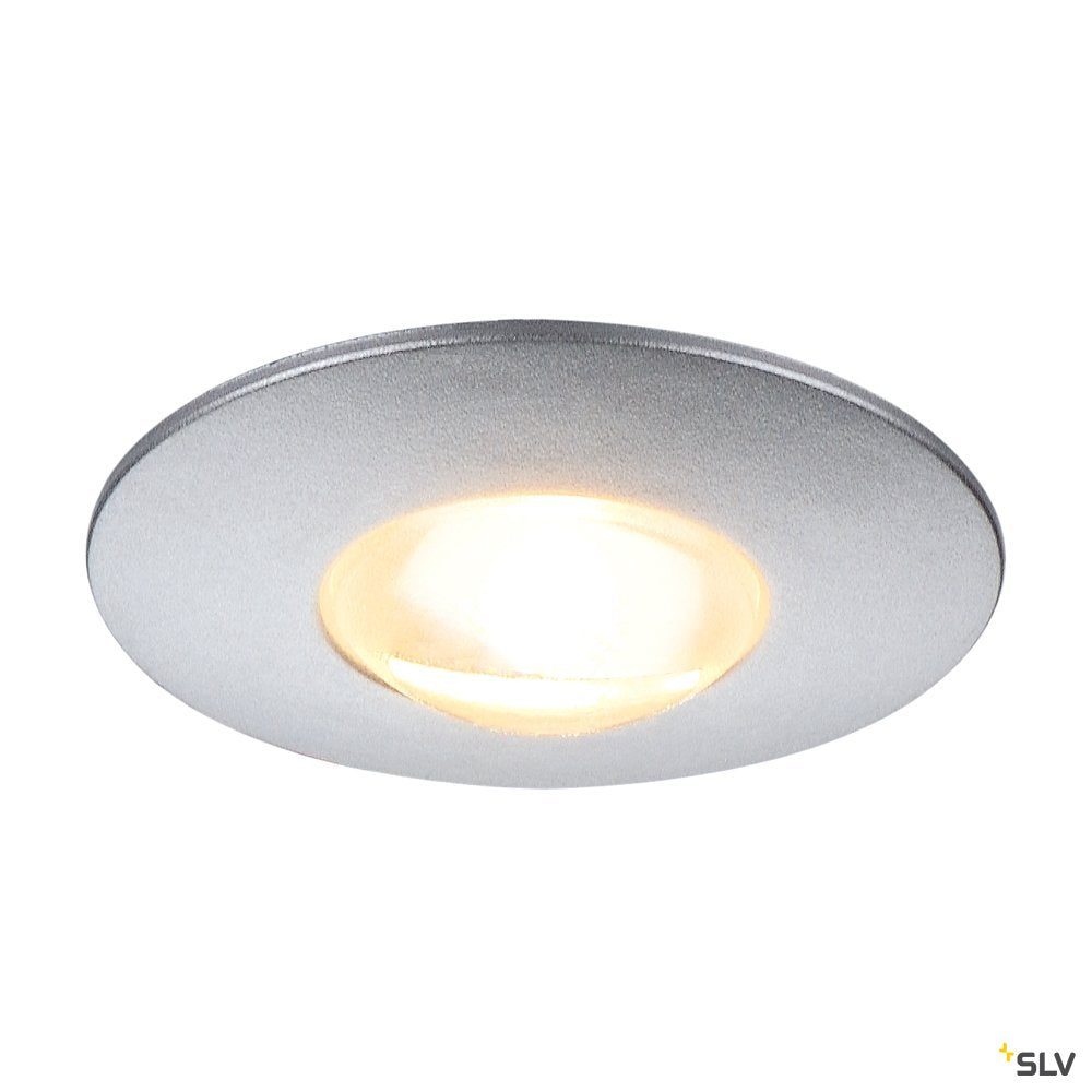 SLV Downlight / Deckeneinbaustrahler rund silber metallic 1W ww 3000K