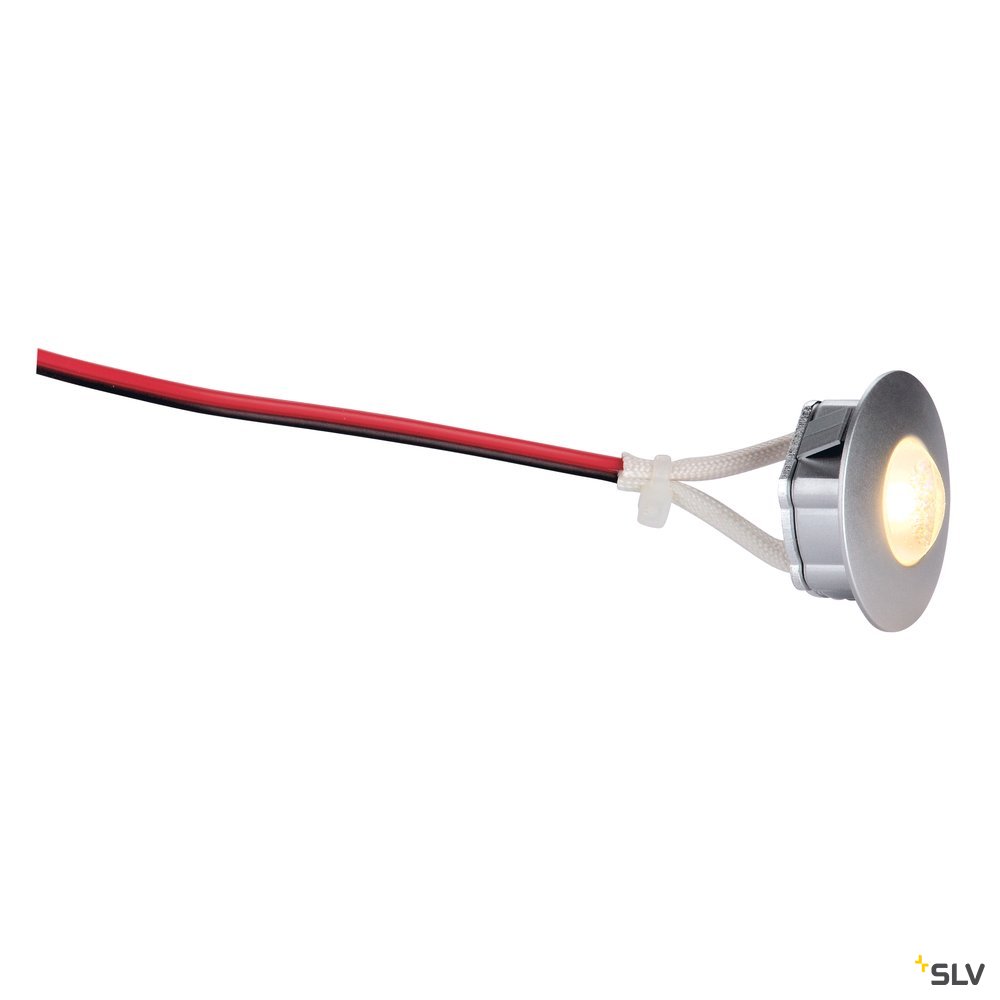SLV Downlight / Deckeneinbaustrahler rund silber metallic 1W ww 3000K