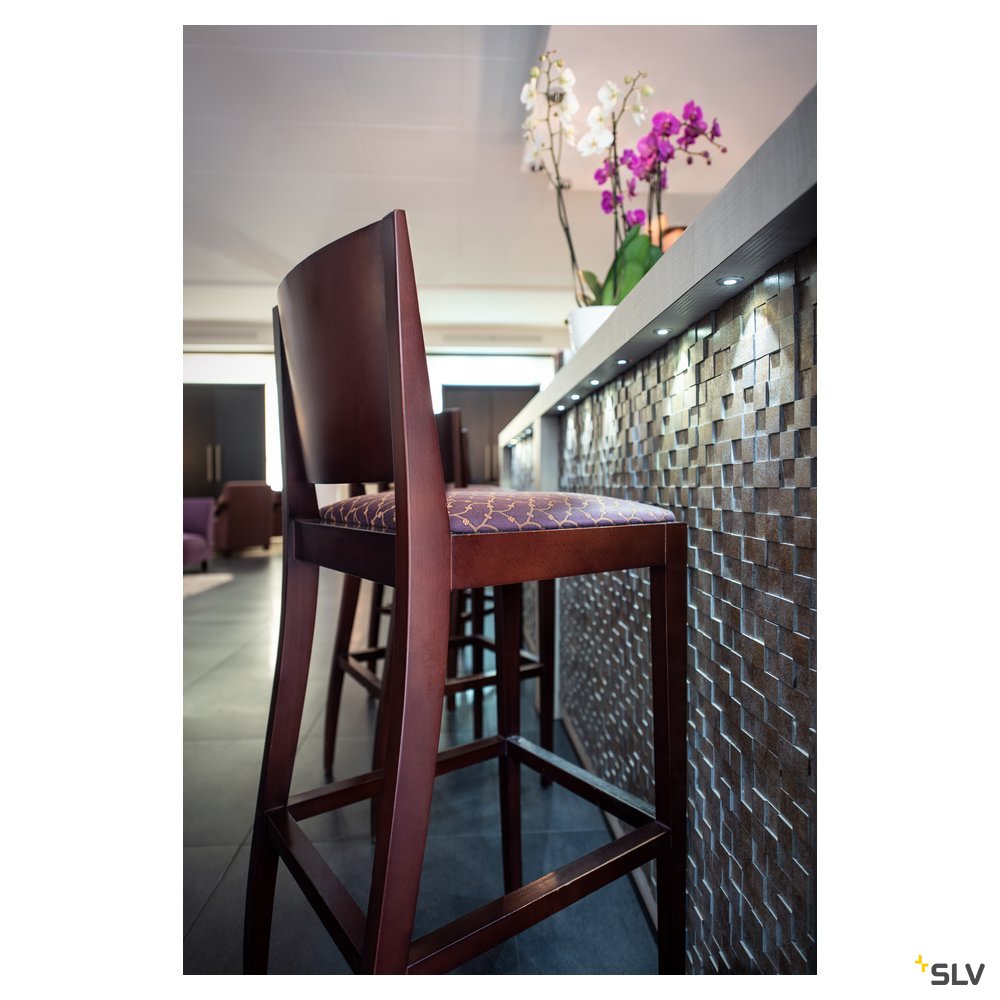 SLV Downlight / Deckeneinbaustrahler rund silber metallic 1W ww 3000K