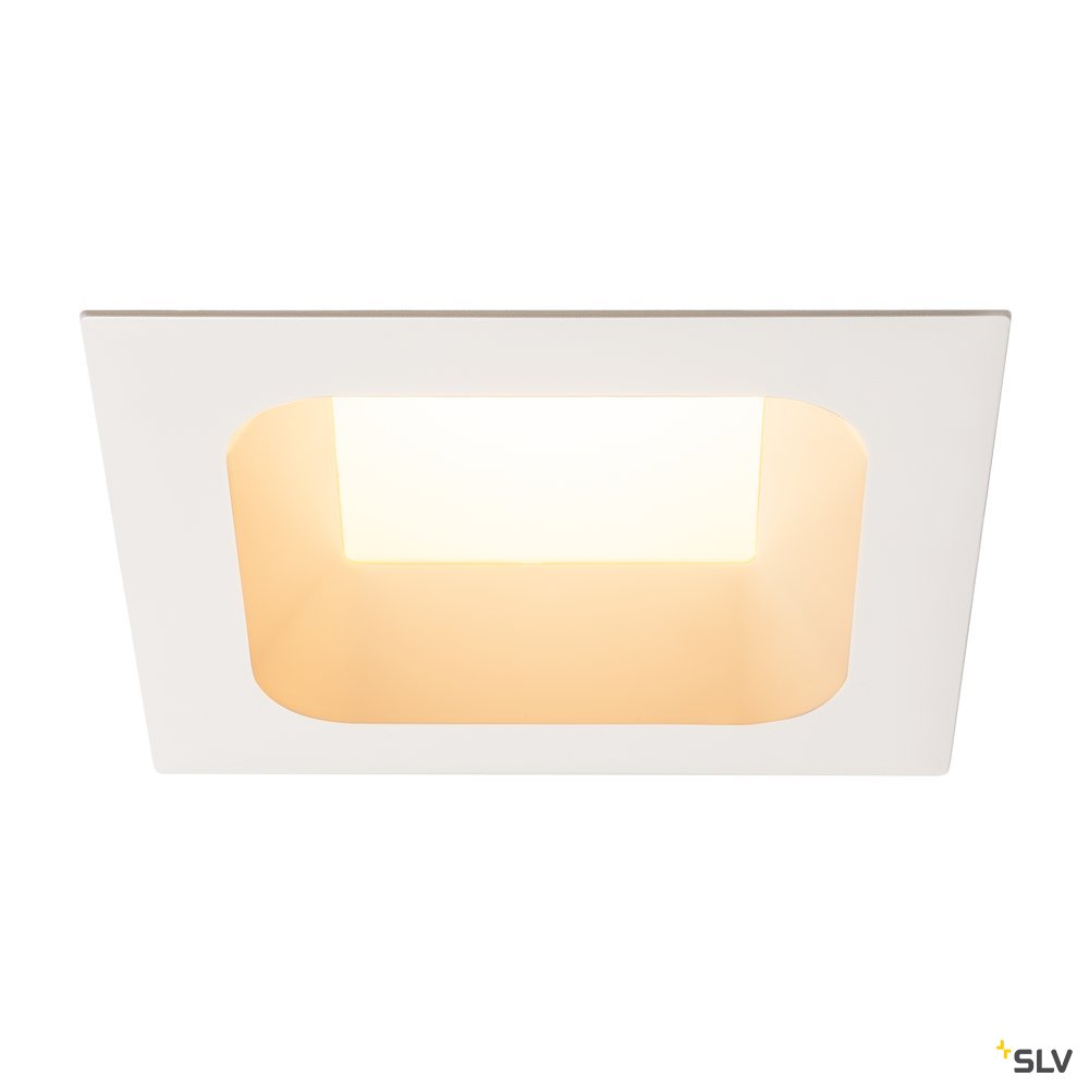 SLV VERLUX, Einbauleuchte, LED, 3000K, mattweiß, L/B/T 19/19/10 cm, 28W