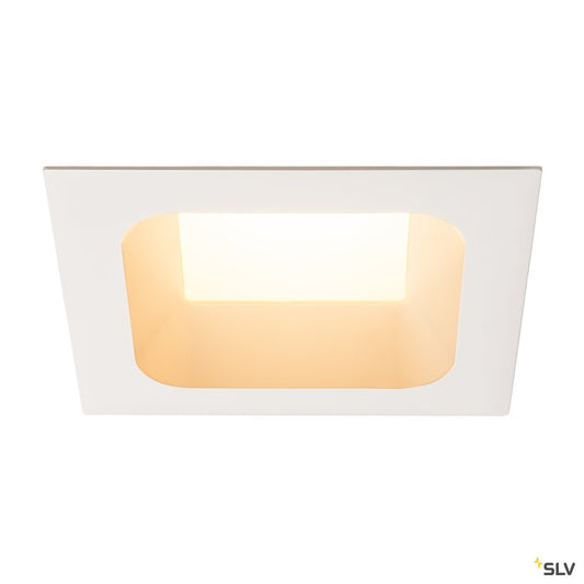 SLV VERLUX, Einbauleuchte, LED, 3000K, mattweiß, L/B/T 19/19/10 cm, 28W