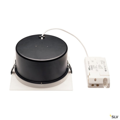 SLV VERLUX, Einbauleuchte, LED, 3000K, mattweiß, L/B/T 19/19/10 cm, 28W