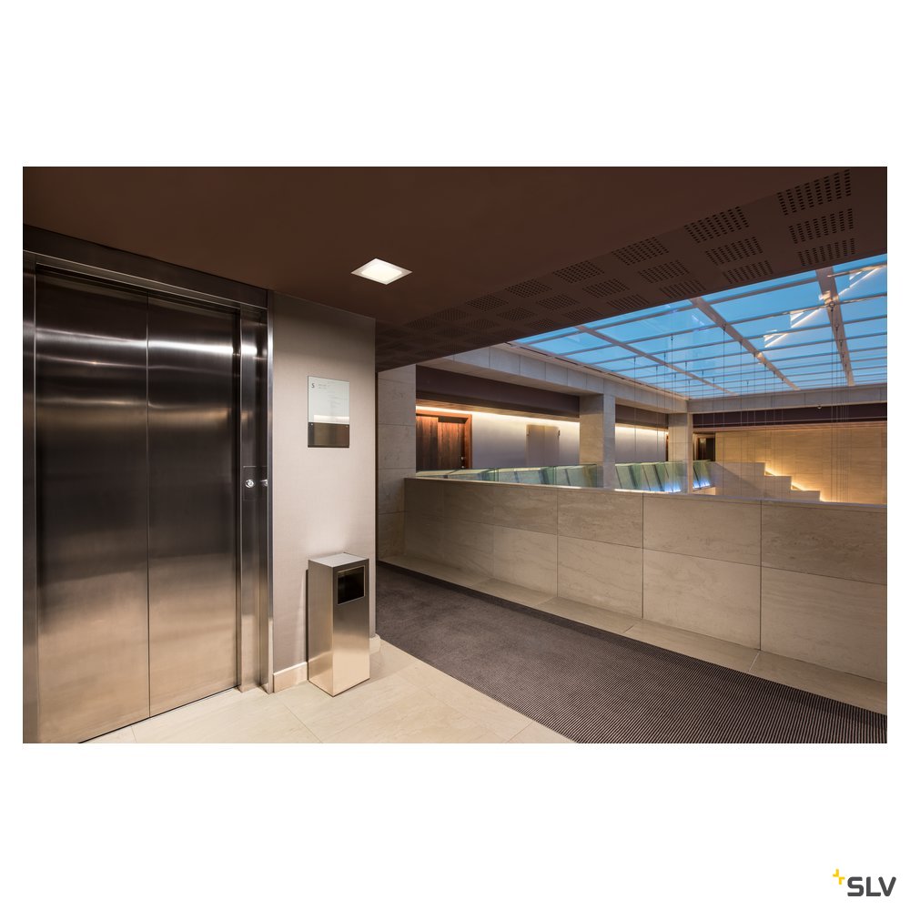 SLV VERLUX, Einbauleuchte, LED, 3000K, mattweiß, L/B/T 19/19/10 cm, 28W