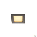SLV FRAME BASIC, LED Set, Down- light, mattschwarz, 6W, 3000K, inkl. Treiber
