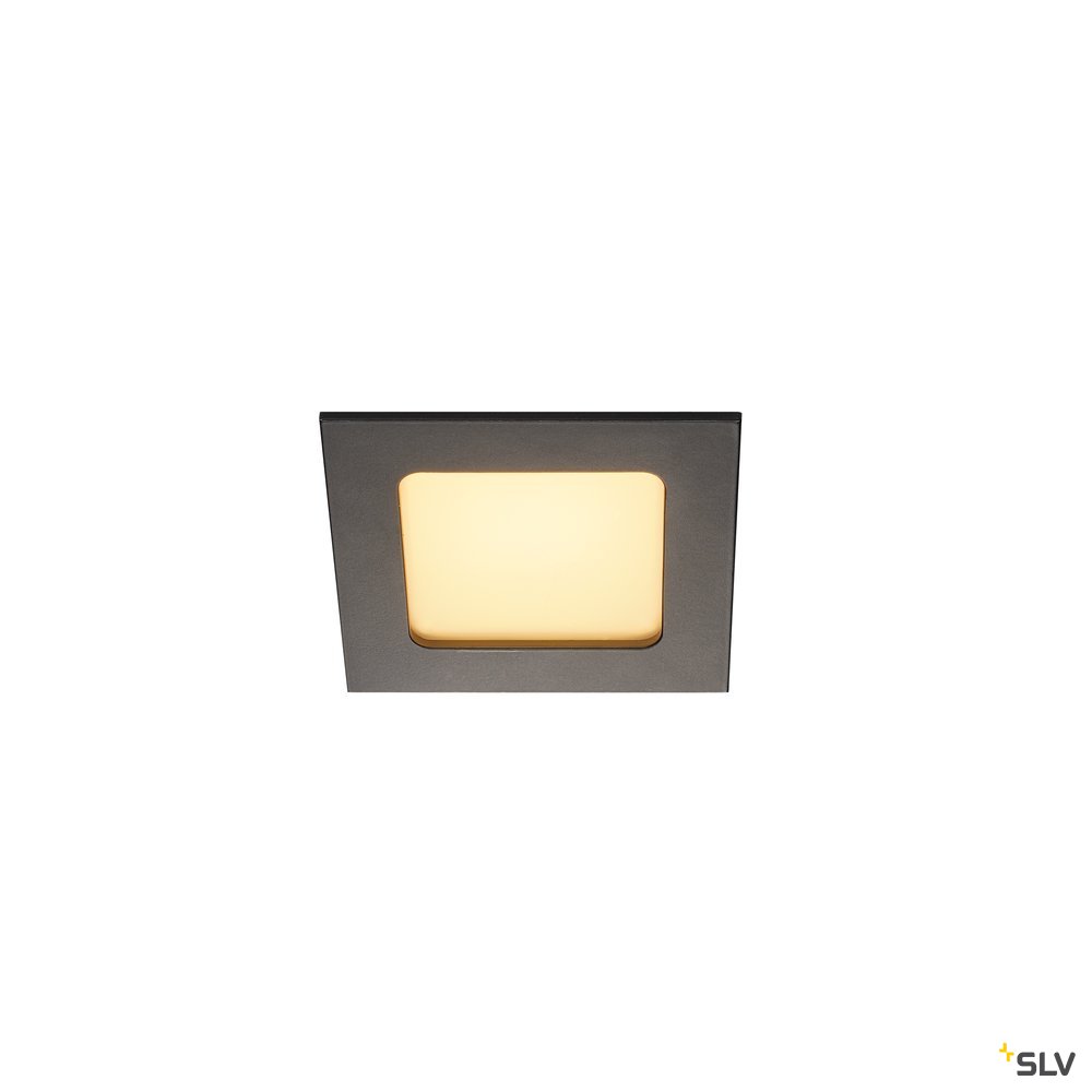 SLV FRAME BASIC, LED Set, Down- light, mattschwarz, 6W, 3000K, inkl. Treiber