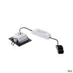 SLV FRAME BASIC, LED Set, Down- light, mattschwarz, 6W, 3000K, inkl. Treiber