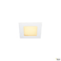SLV FRAME BASIC, LED Set, Down- light, mattweiss, 6W, 3000K, inkl. Treiber