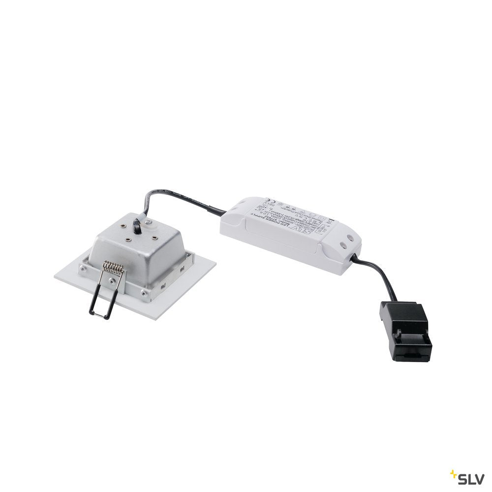 SLV FRAME BASIC, LED Set, Down- light, mattweiss, 6W, 3000K, inkl. Treiber