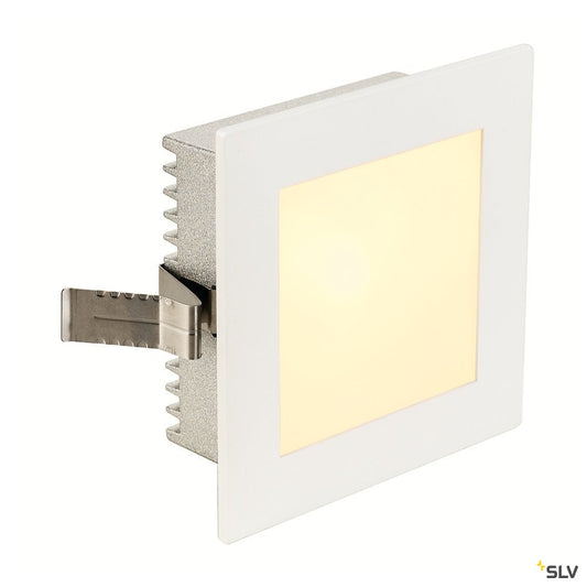 SLV FLAT FRAME BASIC Einbauleuchte eckig, weiss, G4, max. 20W