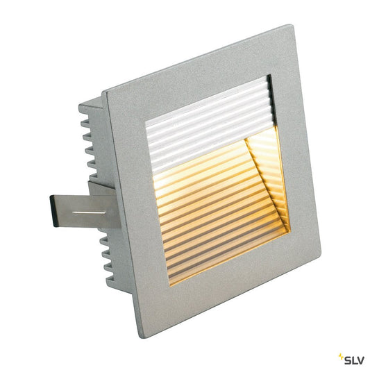 SLV Orientierungsleuchte FLAT FRAME CURVE eckig grau G4 20W