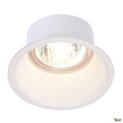 SLV HORN GU10 Downlight, rund, weiss, max. 50W