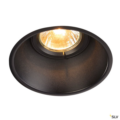 SLV HORN-T Einbauleuchte, mattschwarz, GU10, max. 50W