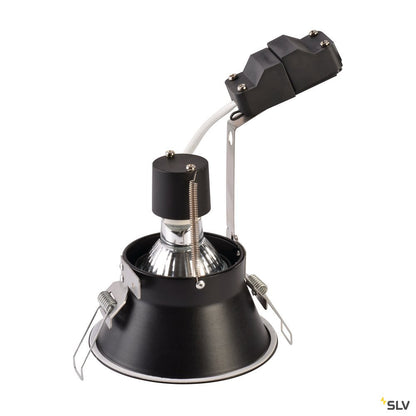 SLV HORN-O Einbauleuchte, mattschwarz, GU10, max. 50W