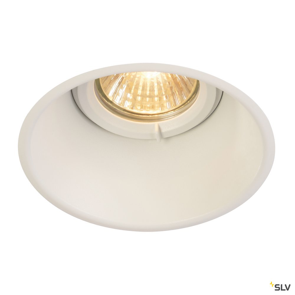 SLV HORN-O Einbauleuchte, mattweiss, GU10, max. 50W