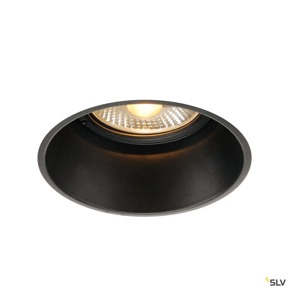 SLV HORN-T Einbauleuchte, QPAR111, mattschwarz, GU10, max. 50W