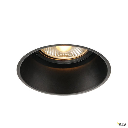 SLV HORN-T Einbauleuchte, QPAR111, mattschwarz, GU10, max. 50W