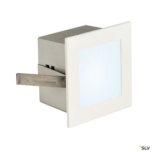 SLV FRAME BASIC LED Einbauleuchte, eckig, mattweiss, neutral- weisse LED