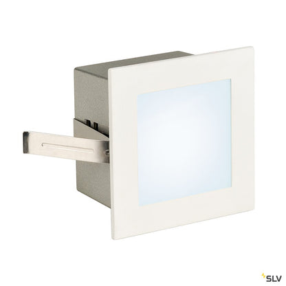 SLV FRAME BASIC LED Einbauleuchte, eckig, mattweiss, neutral- weisse LED
