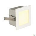SLV FRAME BASIC LED Einbauleuchte, eckig, mattweiss, warmweisse LED