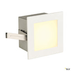 SLV FRAME BASIC LED Einbauleuchte, eckig, mattweiss, warmweisse LED