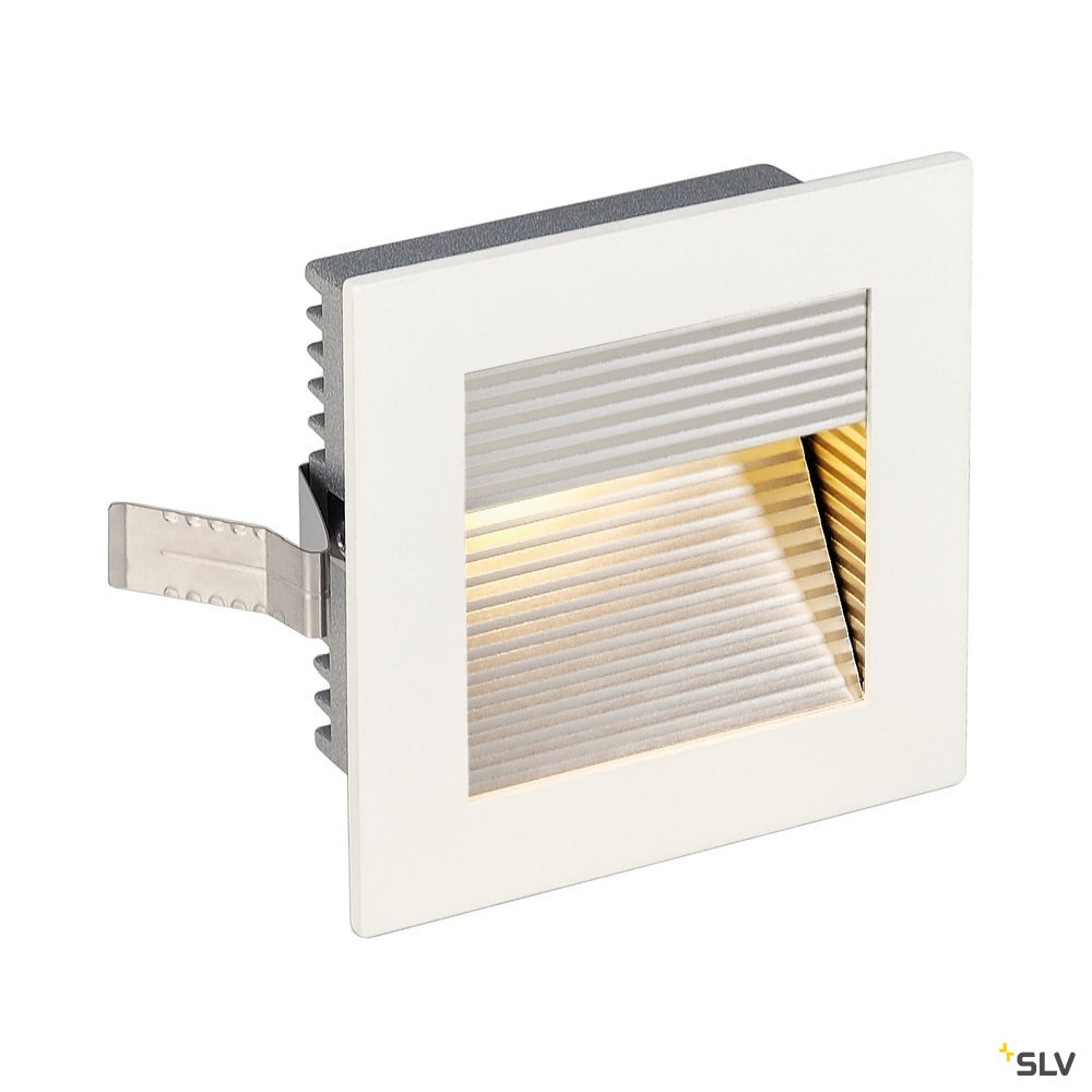 SLV FRAME CURVE LED Einbauleuchte, eckig, mattweiss, warmweisse LED
