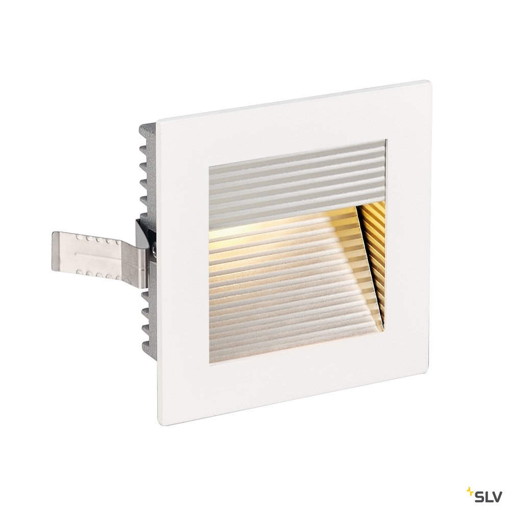 SLV FRAME CURVE LED Einbauleuchte, eckig, mattweiss, warmweisse LED