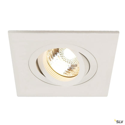 SLV NEW TRIA XL SQUARE GU10 Downlight, mattweiss, max. 50W, inkl. Clipfedern