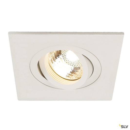 SLV NEW TRIA XL SQUARE GU10 Downlight, mattweiss, max. 50W, inkl. Clipfedern