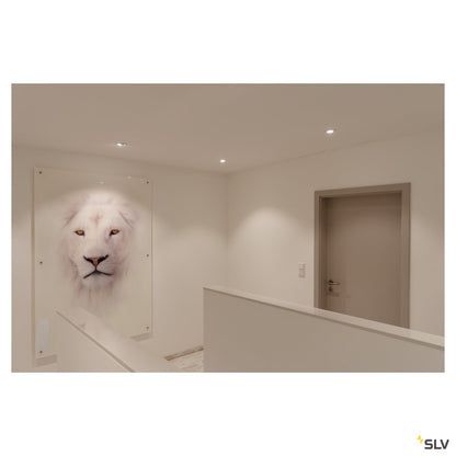 SLV NEW TRIA LED DL ROUND Set, Downlight, mattweiss, 6W, 38°, 2700K, inkl. Treiber, Clipfed.
