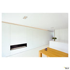 SLV NEW TRIA II LED DL SQUARE Set, alu-brushed, 2x6W, 38°, 2700K, inkl. Treiber, Clipfed.