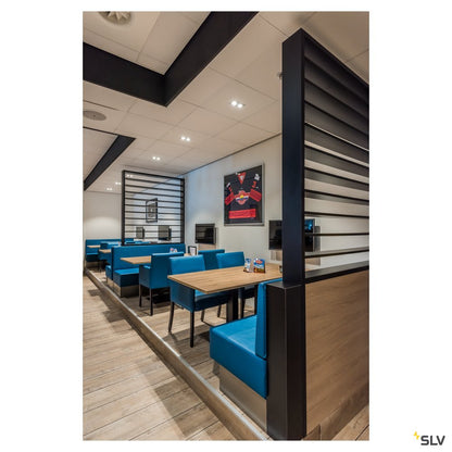 SLV NEW TRIA II LED DL SQUARE Set, alu-brushed, 2x6W, 38°, 3000K, inkl. Treiber, Clipfed.