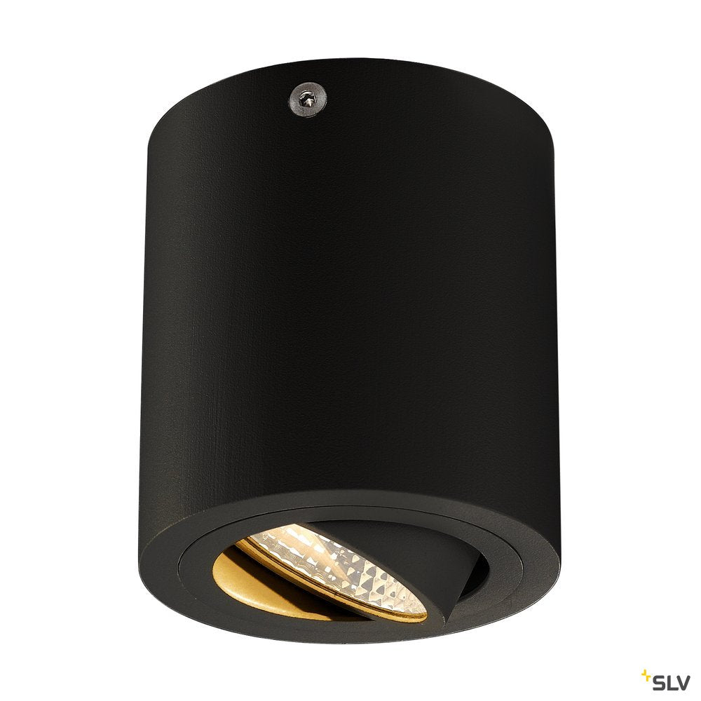SLV TRILEDO ROUND CL Aufbau- downlight, mattschwarz, LED, 6W, 38°, 3000K, inkl. Treiber
