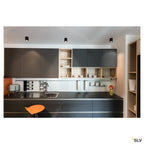 SLV TRILEDO ROUND CL Aufbau- downlight, mattschwarz, LED, 6W, 38°, 3000K, inkl. Treiber