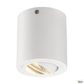 SLV TRILEDO ROUND CL Aufbau- downlight, mattweiss, LED, 6W, 38°, 3000K, inkl. Treiber