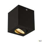 SLV TRILEDO SQUARE CL Aufbau- downlight, mattschwarz, LED, 6W, 38°, 3000K, inkl. Treiber