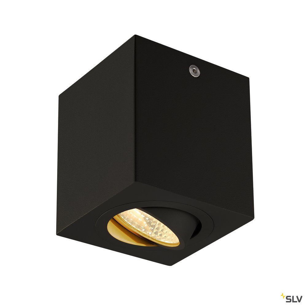 SLV TRILEDO SQUARE CL Aufbau- downlight, mattschwarz, LED, 6W, 38°, 3000K, inkl. Treiber