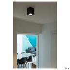 SLV TRILEDO SQUARE CL Aufbau- downlight, mattschwarz, LED, 6W, 38°, 3000K, inkl. Treiber