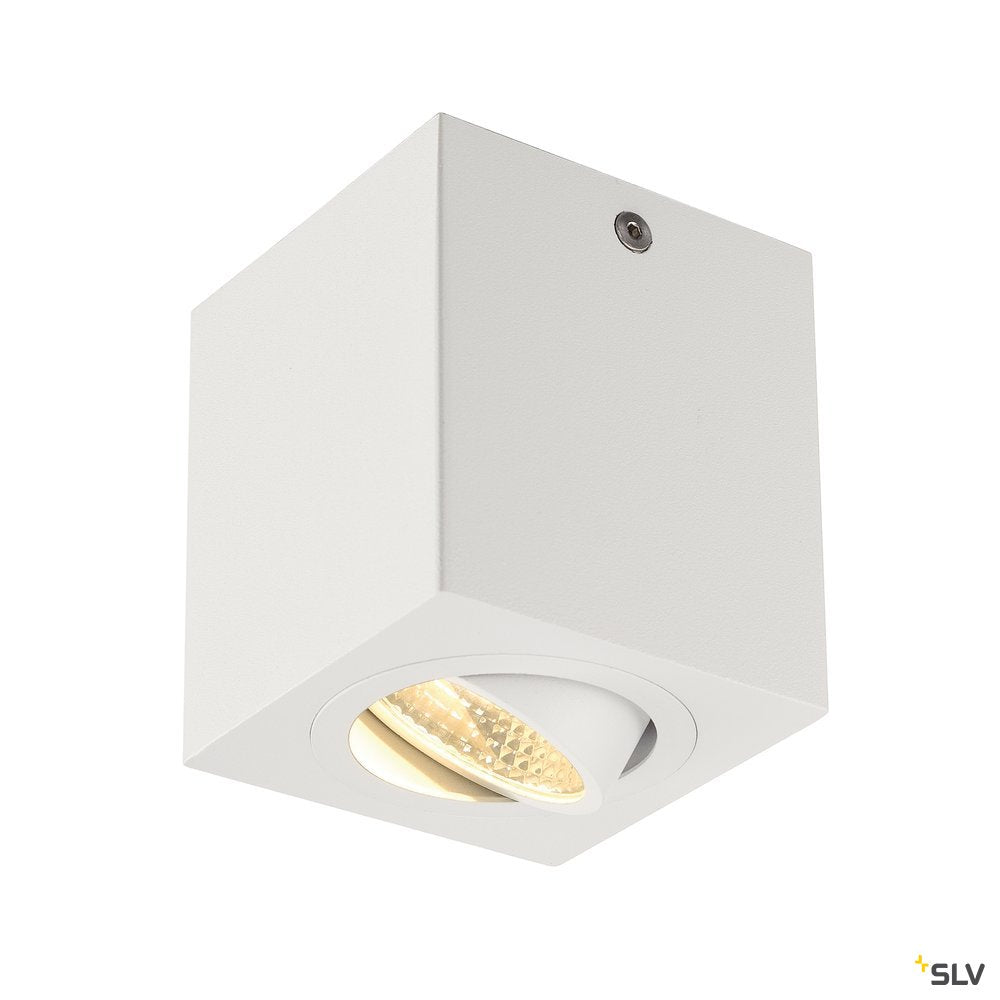 SLV TRILEDO SQUARE CL Aufbau- downlight, mattweiss, LED, 6W, 38°, 3000K, inkl. Treiber