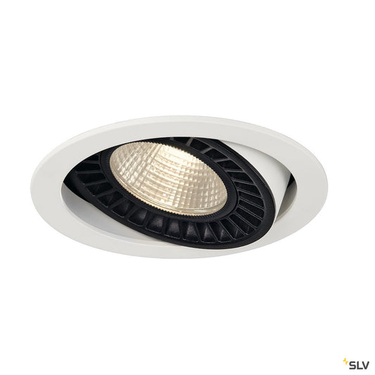 SLV SUPROS DL Deckeneinbauleuchte, rund, weiß, 3000lm, 3000K, SLM LED, 60° Reflektor