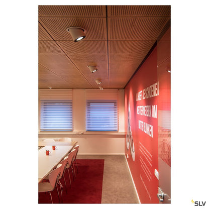 SLV SUPROS MOVE Deckeneinbau- leuchte, rund, weiss, 3000lm, 3000K, SLM LED, 60° Reflektor