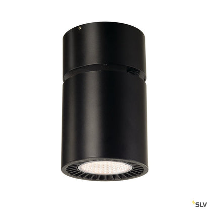 SLV SUPROS CL Deckenleuchte, rund, schwarz, 3000lm, 3000K, SLM LED, 60° Reflektor