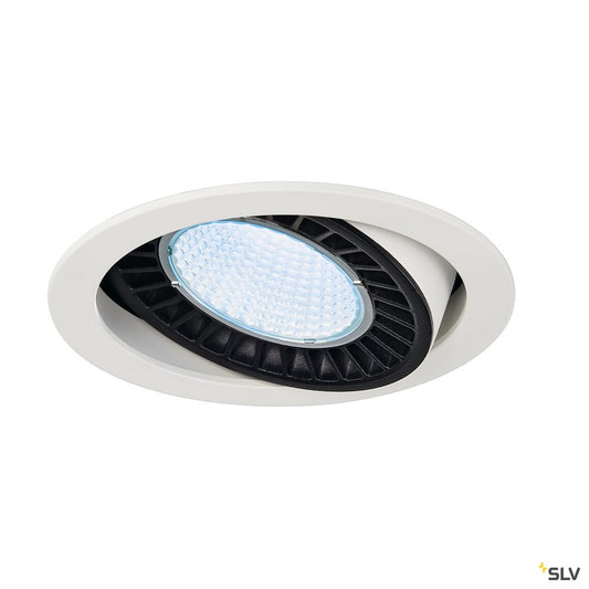 SLV SUPROS DL Deckeneinbauleuchte, rund, weiß, 3000lm, 4000K, SLM LED, 60° Reflektor