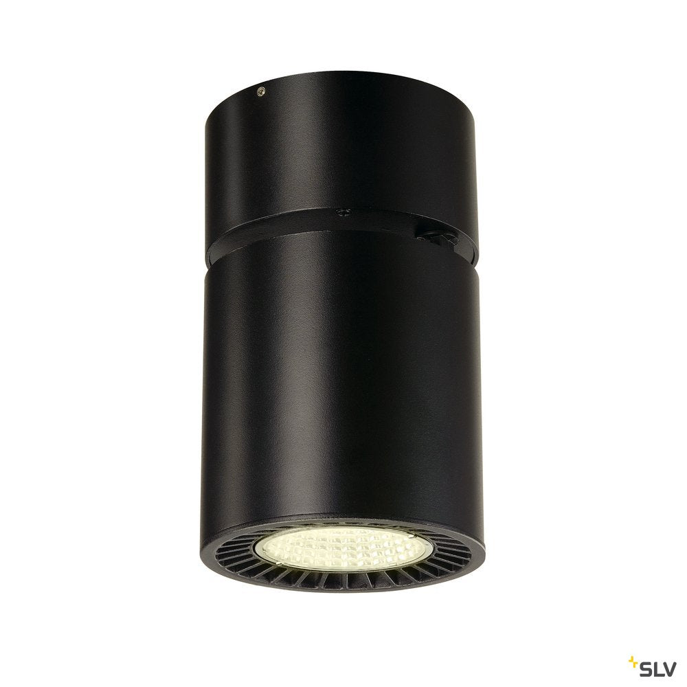 SLV SUPROS CL Deckenleuchte, rund, schwarz, 3000lm, 4000K, SLM LED, 60° Reflektor